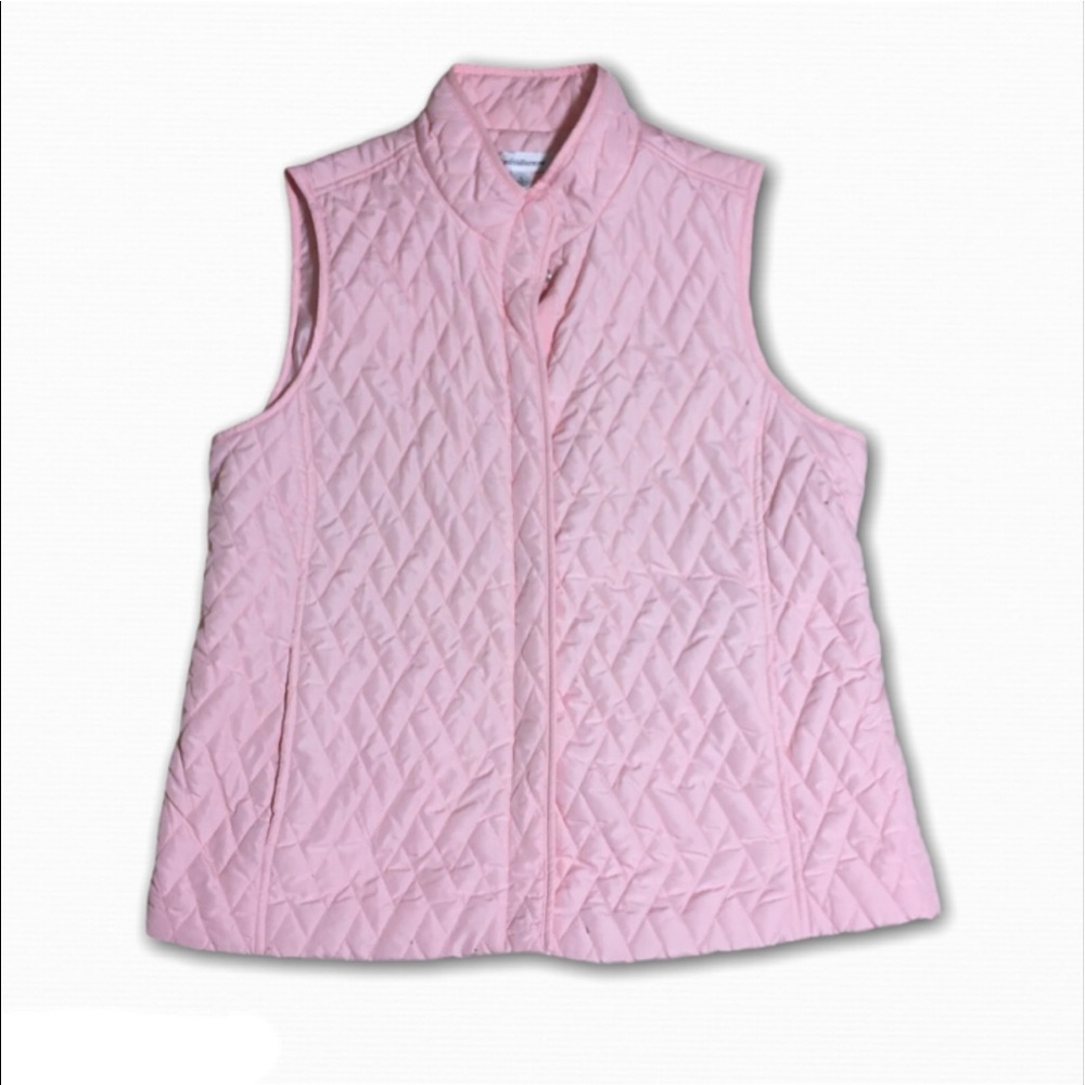 Croft & Barrow Pink Vest Size Large